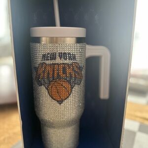 NBA Team Crystal Embellished Tumbler with Straw